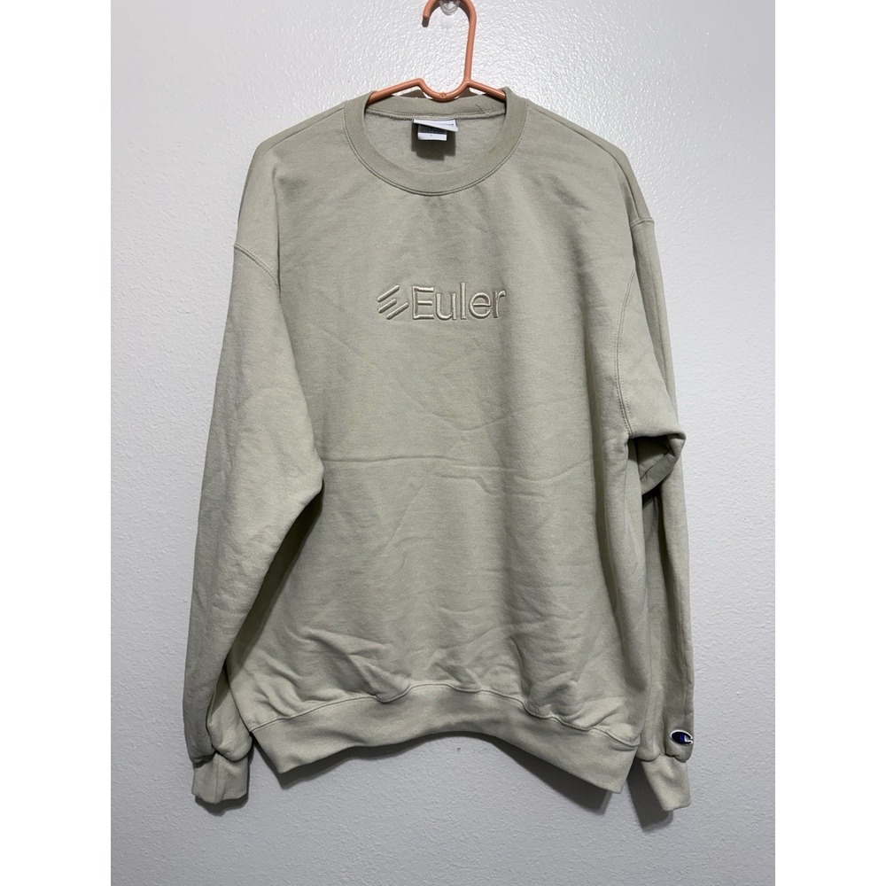 Champion Pullover Sweatshirt Men's Size Large Euler Logo